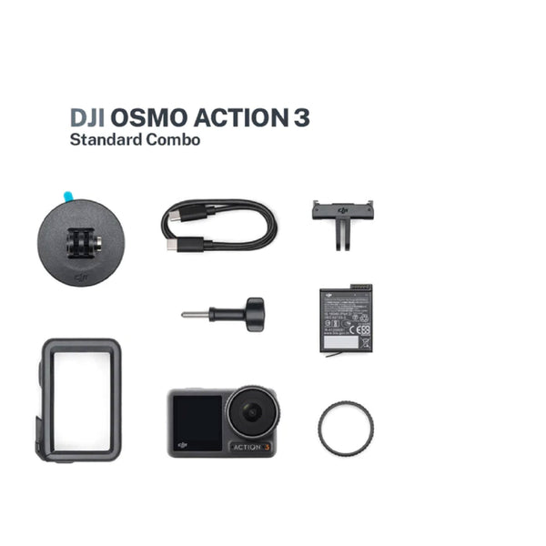 DJI Osmo Action 3 Camera Standard Combo with FREE 64GB SanDisk Extreme Micro SD Card
