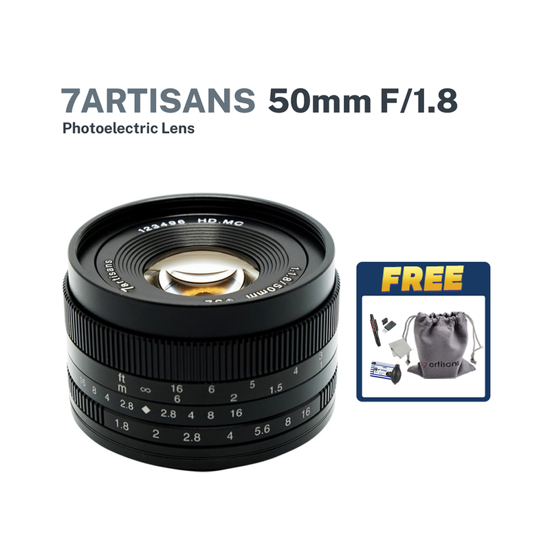 7Artisans Photoelectric 50mm F1.8 Manual Focusing Fixed Prime Lens