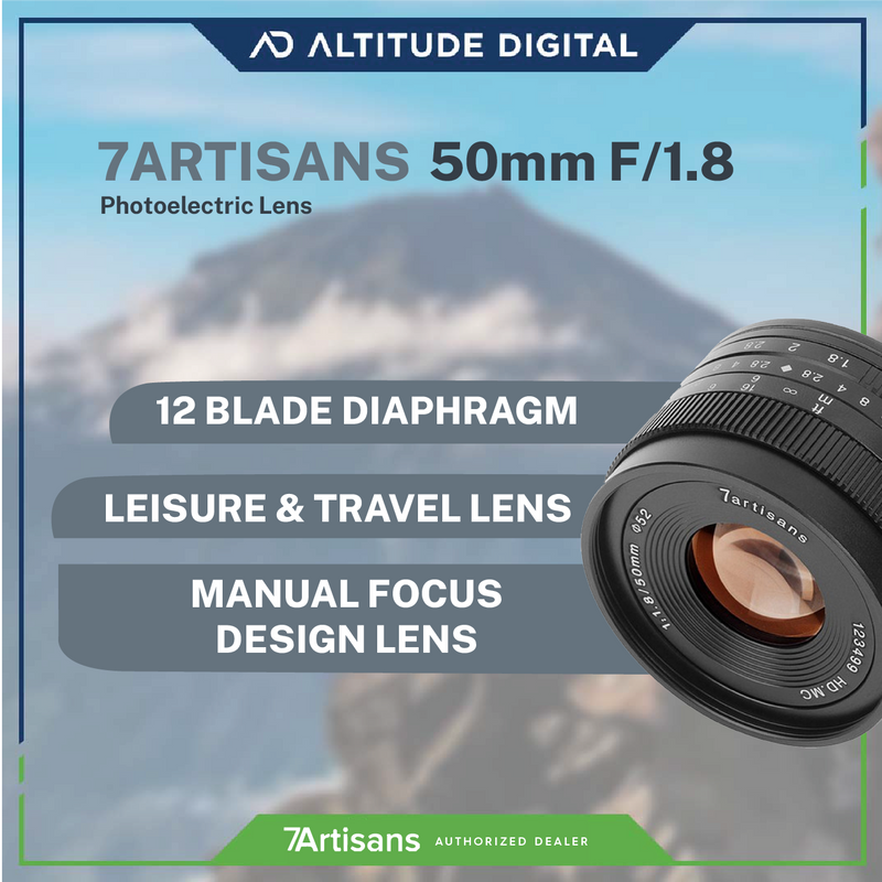 7Artisans Photoelectric 50mm F1.8 Manual Focusing Fixed Prime Lens