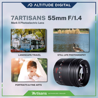 7artisans 55mm F1.4 APS-C Manual Fixed Lens (Mark II) is perfect for landscape, travel, still life, and portrait photography
