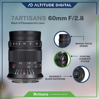 7Artisans 60mm f2.8 Photoelectric Macro Lens Mark II with a manual focus design