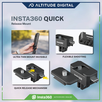 Easily change between accessories using the Insta360 Quick Release Mount