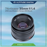7Artisans 35mm F1.4 Photoelectric Manual Fixed Lens APSC with the M43 Mount