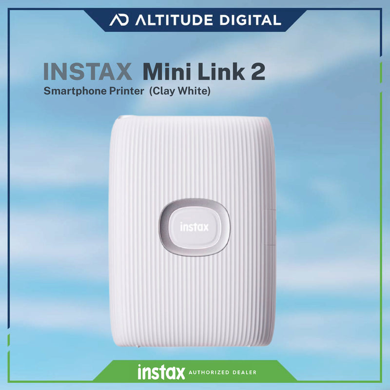 Fujifilm Instax mini Link 2 (Clay White) - JB Hi-Fi