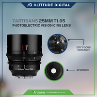 7Artisans Photoelectric 25mm T1.05 Vision Cine Lens Features