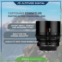 7Artisans Photoelectric 25mm T1.05 Vision Cine Lens with for M43, Canon, Leica