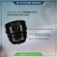 7Artisans 35mm T2.0 Spectrum Cine Lens Features