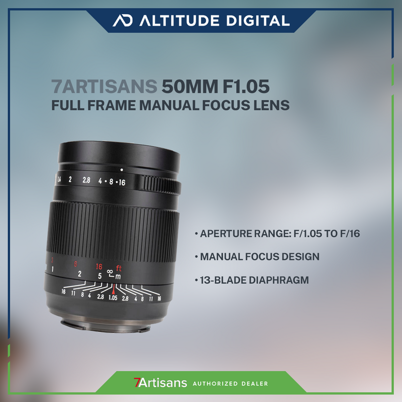 7artisans Photoelectric 50mm Full Frame f/1.05 Lens