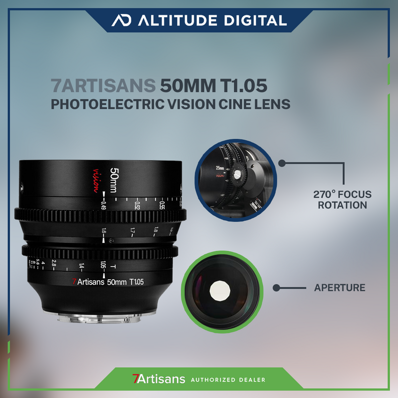 7artisans Photoelectric 50mm T1.05 Vision Cine Lens