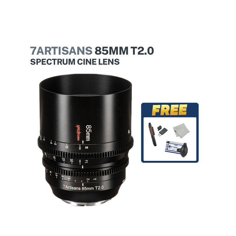 7artisans Photoelectric 85mm T2.0 Spectrum Prime Cine Lens