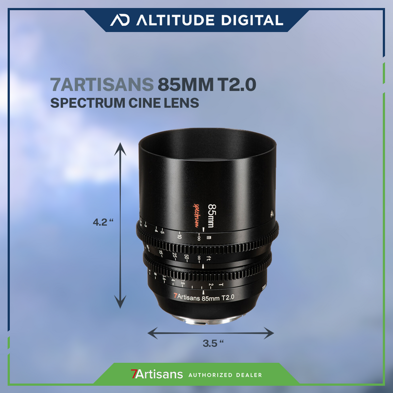 7artisans Photoelectric 85mm T2.0 Spectrum Prime Cine Lens