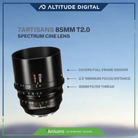 7artisans Photoelectric 85mm T2.0 Spectrum Prime Cine Lens Features