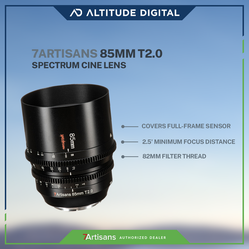 7artisans Photoelectric 85mm T2.0 Spectrum Prime Cine Lens