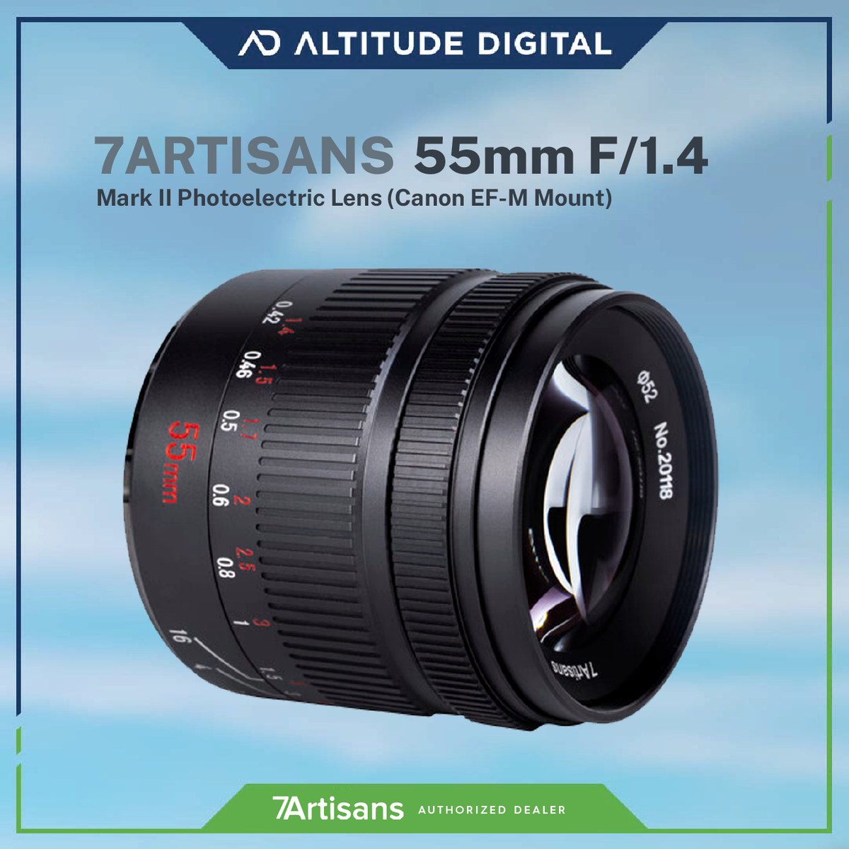 7Artisans 55mm fashion f1.4 Photoelectric Lens M43