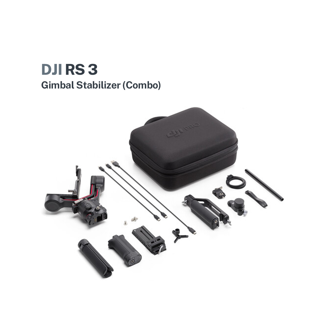 DJI Ronin S 3 Combo Gimbal Stabilizer with FREE STARTRC Tempered Glass