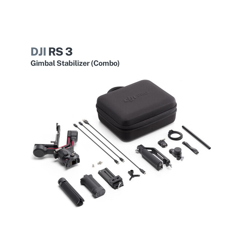 DJI Ronin S 3 Combo Gimbal Stabilizer with FREE STARTRC Tempered Glass for DJI RS 3