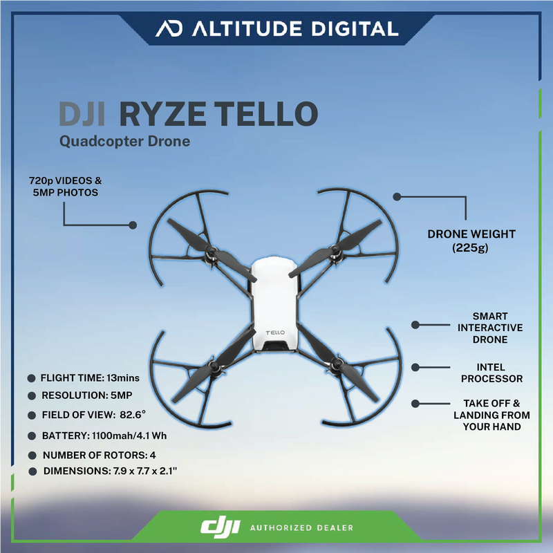 Tello drone size deals