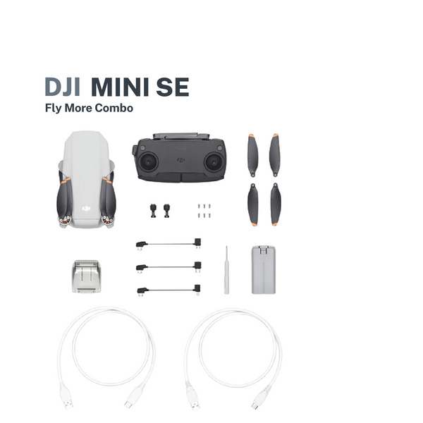 DJI Mini SE (Fly More Combo) with FREE 64GB Lexar Micro SD Card and DJI Shirt