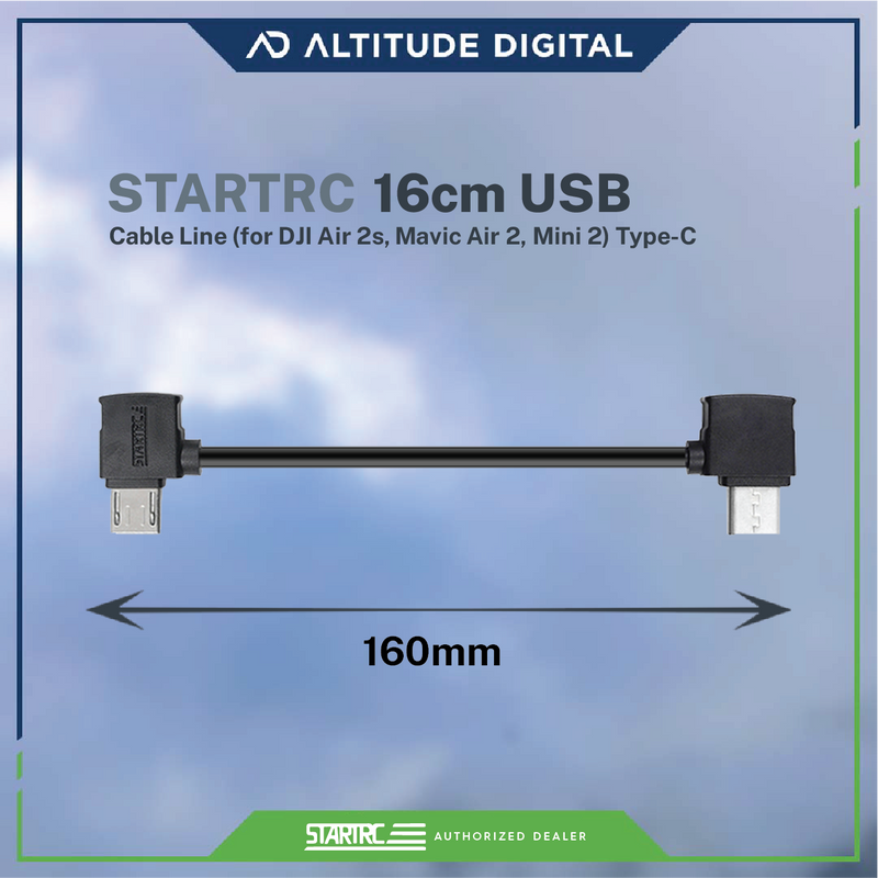 Startrc 16cm USB Cable Line (for DJI Air 2s, Mavic Air 2, Mini 2) Type-C or Lightning