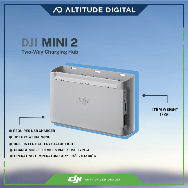 Dji mini top 2 charger lights