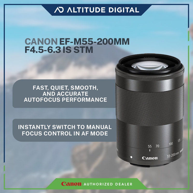 Canon キヤノン 望遠ズームレンズ EF-M55-200mm F4.5-6.3 IS STM