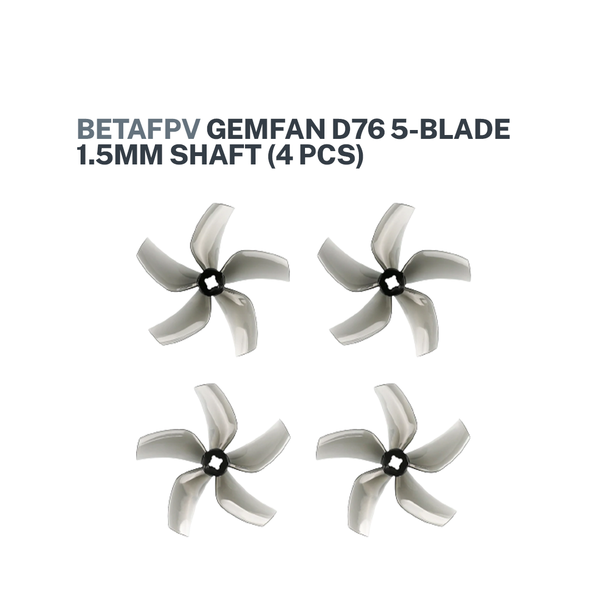 Gemfan D76 5-Blade 1.5mm shaft (4pcs)