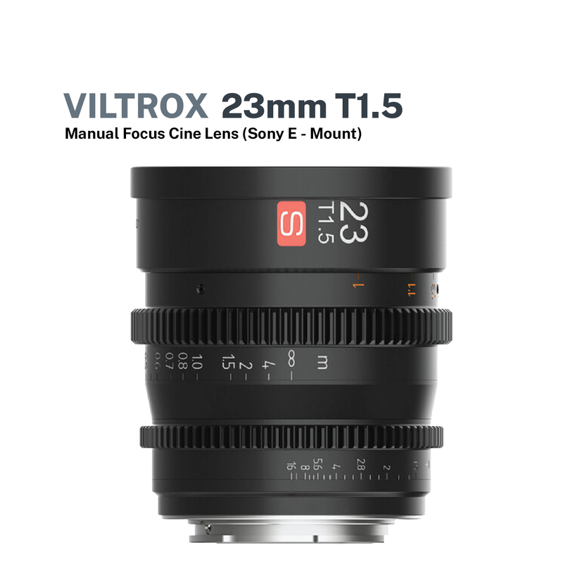 Viltrox 23mm T1.5 Manual Focus Cine Lens - E-mount