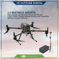 DJI Matrice 300 RTK  with a D-RTK 2 GNSS Mobile station and tripod kit
