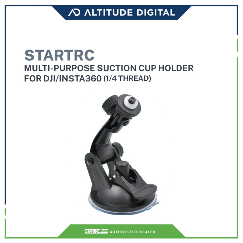 STARTRC Multi-purpose Suction Cup Holder for (DJI, Insta360 - 1/4 inch)