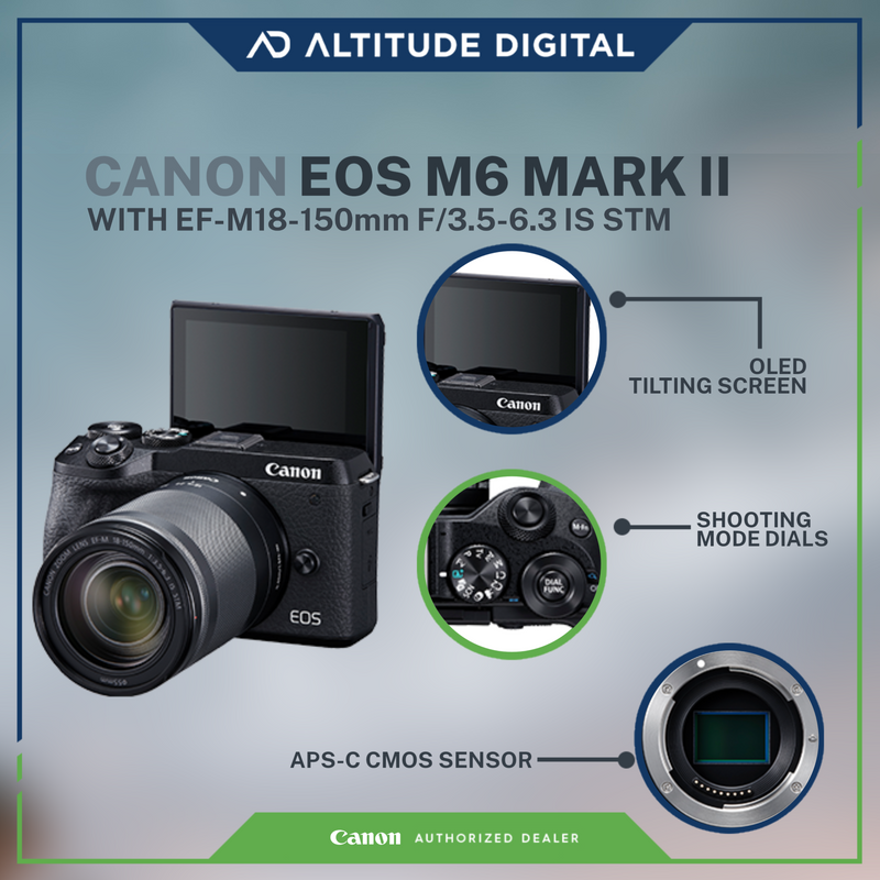 Canon EOS M6 MARK II 18-150MM (Black)