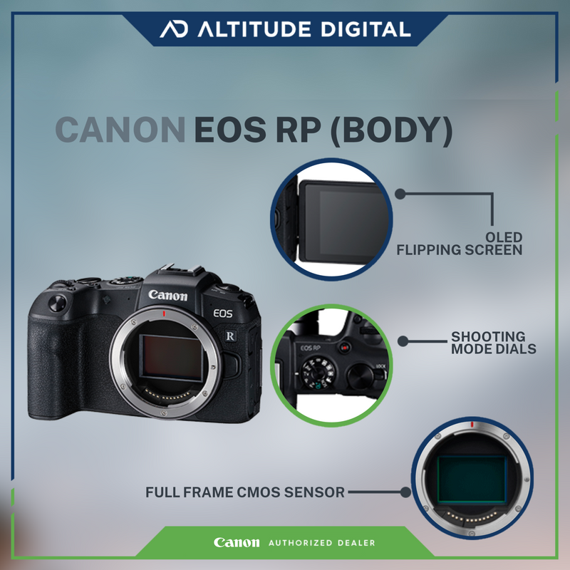 Canon EOS RP Body with FREE RF50mm f/1.8 STM