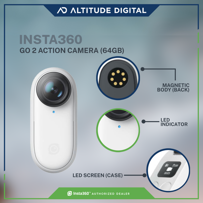 Insta360 GO 2 Action Camera (64GB) - Altitude Insta360 GO 2 Action Camera (64GB) - Altitude