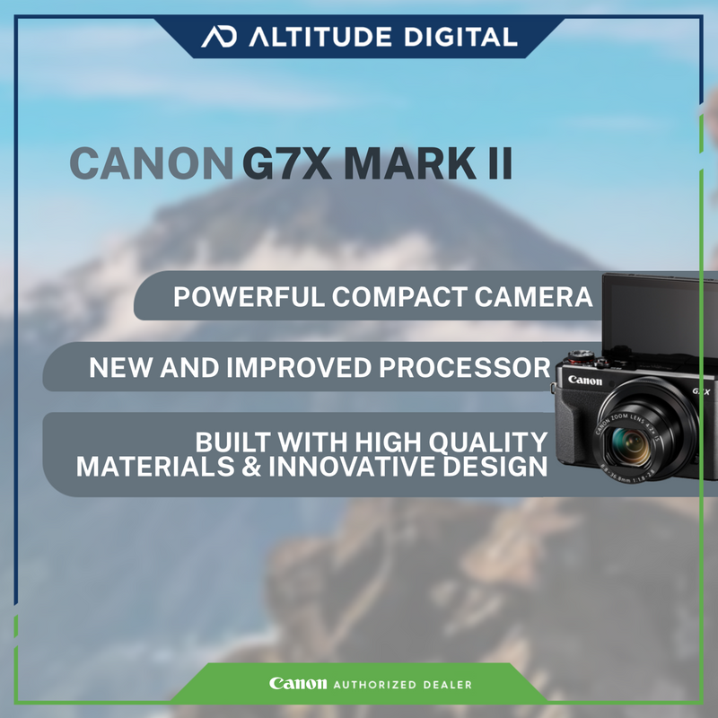 Canon G7X Mark II with Free 32GB SanDisk Ultra SD Card