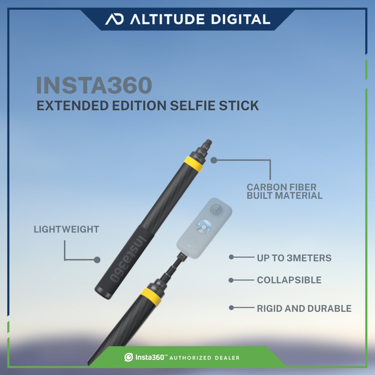 Insta360 Extended Edition Selfie Stick - Altitude