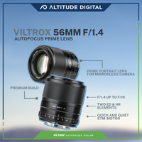 Viltrox AF 56mm f/1.4 Prime Portrait Lens for Mirrorless Cameras