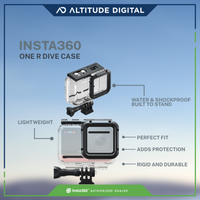 Lightweight Insta360 ONE R Dive Case