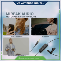 MIRFAK Audio MC1 Lavelier Microphone is great for live streaming, vlogging, and speaking engagements