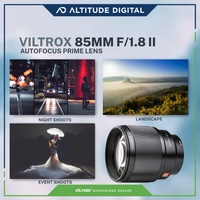 Viltrox AF 85mm f/1.8 II Autofocus Prime Lens for night shots, landscape, event photography