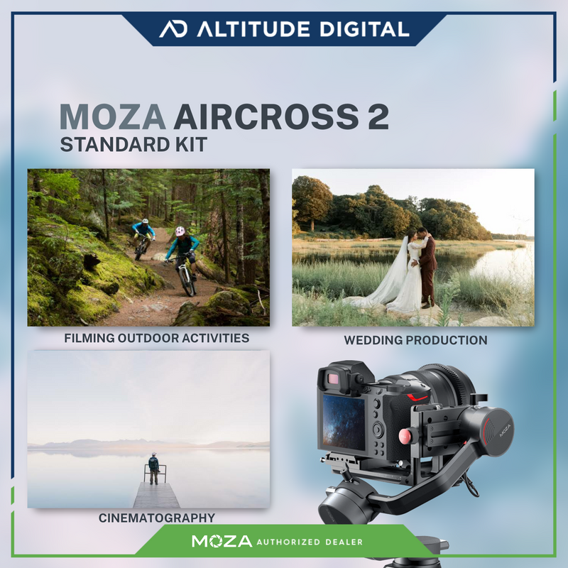 Moza AirCross 2 3-Axis Handheld Gimbal Stabilizer (Black)