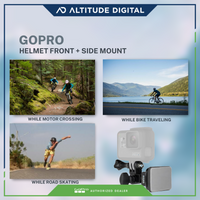 Different outdoor activity using the GoPro Helmet Front + Side Mount