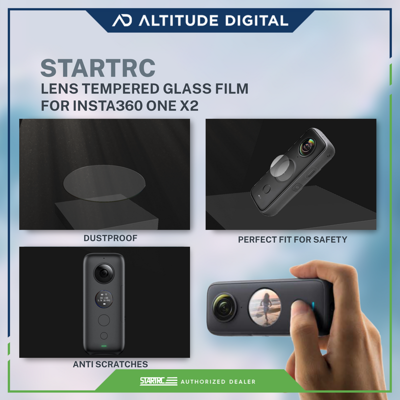 STARTRC Lens Tempered Glass Film (Insta360 one X2)
