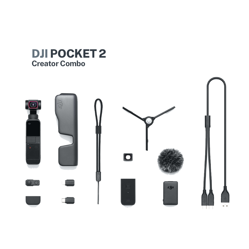 DJI Pocket 2 Creator Combo with FREE 64GB SanDisk Extreme Micro SD Card and DJI Shirt