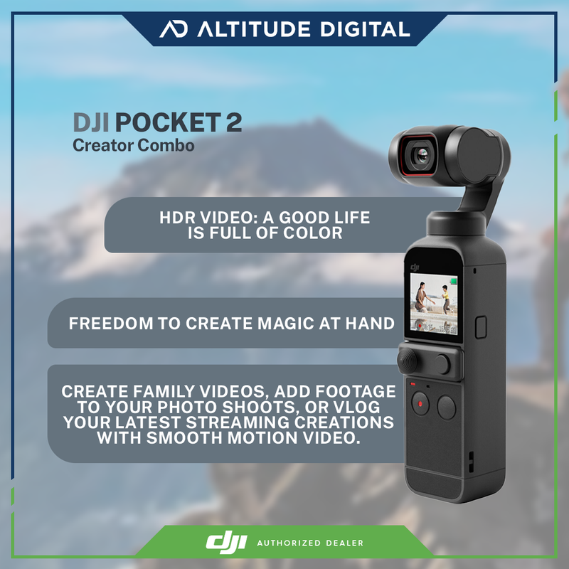 DJI Pocket 2 Exclusive Combo (Sunset White) - Pocket-Sized Vlogging Camera,  3-Axis Motorized Gimbal, 4K Video Recorder, 64MP Photo, ActiveTrack 3.0