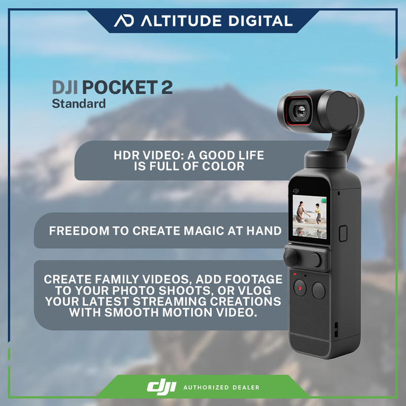 DJI Pocket 2 Standard with FREE 64GB SanDisk Extreme Micro SD Card