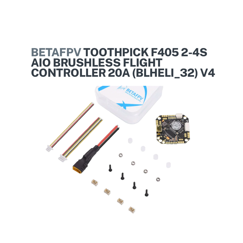 BETAFPV Toothpick F405 2-4S AIO Brushless Flight Controller 20A (BLHELI_32) V4