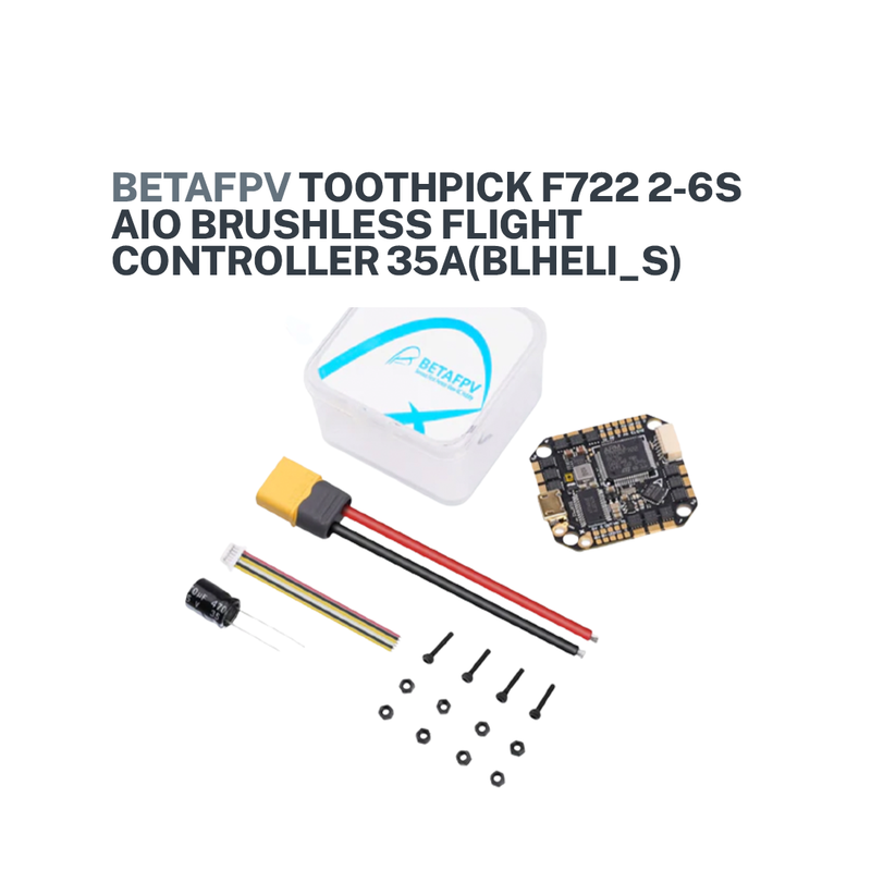 BETAFPV Toothpick F722 2 6S AIO Brushless Flight Controller 35A BLHeli