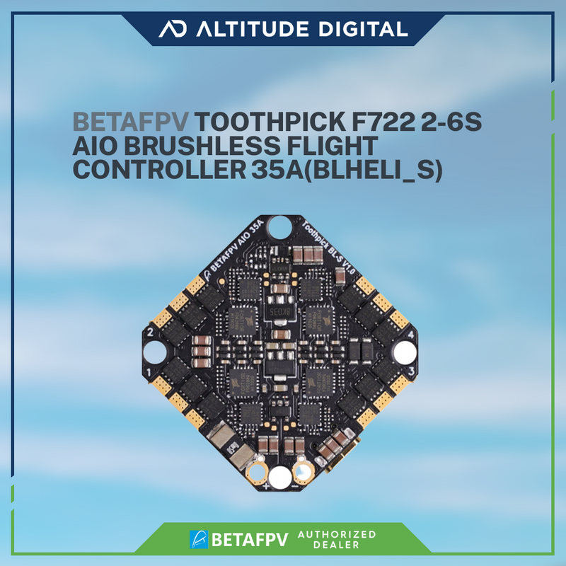 BETAFPV Toothpick F722 2 6S AIO Brushless Flight Controller 35A BLHeli