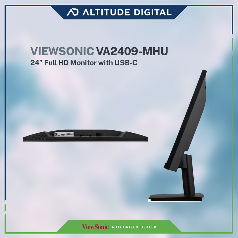ViewSonic VA2409-MHU24" Full HD Monitor with USB-C (Pre-Order)
