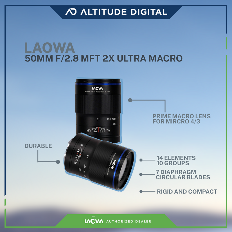 Laowa 50mm f/2.8 2X Ultra Macro MFT (Pre-Order)