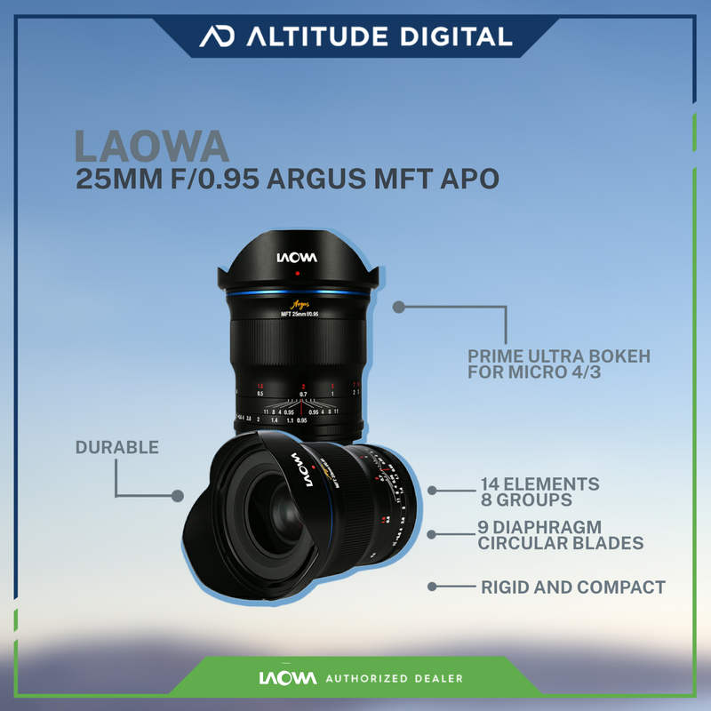 Laowa Argus 25mm f/0.95 MFT APO (Pre-Order)